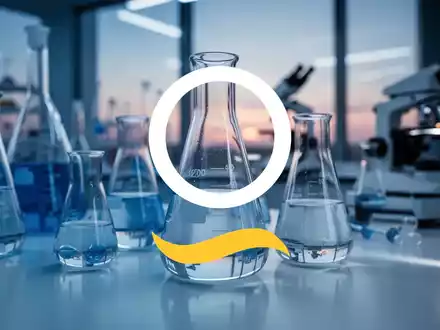Abstrakte Darstellung eines modernen Biotechnologie-Labors in kühler, professioneller Ästhetik. - Foto: über boerse-global.de