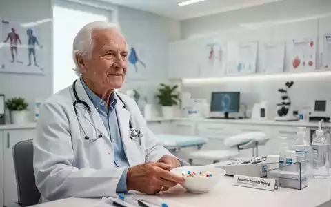 Ein gesunder Ă€lterer Mensch in einer modernen Arztpraxis, Symbolbild fĂŒr prĂ€ventive Gesundheitsvorsorge und Demenzschutz. - Foto: ĂŒber boerse-global.de
