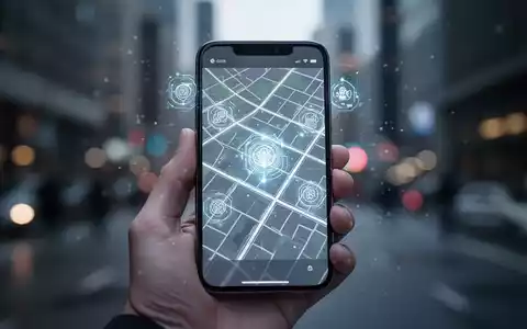 Smartphone mit digitaler Kartenoberfläche und KI-Funktionen für Buchung und Navigation. - Foto: über boerse-global.de