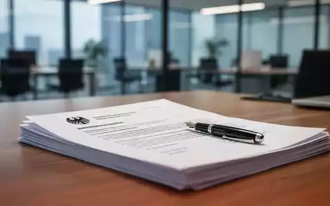 Offizielle Dokumente und ein Füllfederhalter auf einem Schreibtisch als Symbol für arbeitsmarktpolitische Debatten. - Foto: über boerse-global.de