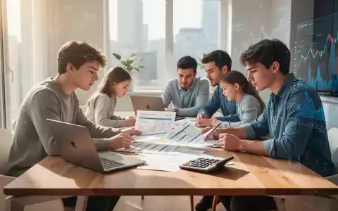 Eine junge Familie sitzt an einem modernen Tisch und betrachtet Finanzunterlagen, symbolisch für die Steuerreform. - Foto: über boerse-global.de