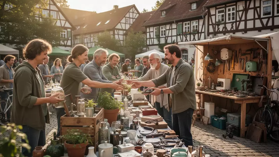 Kommunale Klimaschutzarbeit: Aschebergs Aktionswoche und Aalens Pause beim Warenverschenktag
