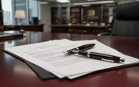 Ein Rechtsdokument auf einem Schreibtisch in einem modernen Büro, das die rechtliche Thematik von Stellenausschreibungen symbolisiert. - Foto: über boerse-global.de