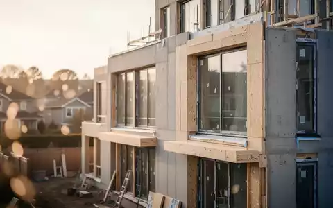 Modernes Wohngebäude bei der energetischen Sanierung zur Veranschaulichung der KfW-Wohnungsbauförderung. - Foto: über boerse-global.de