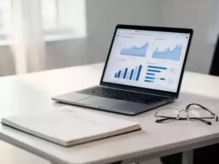 Moderner Büroarbeitsplatz mit Laptop und Notizbuch als Symbol für betriebliche Meldefristen und Inklusionsvorgaben. - Foto: über boerse-global.de