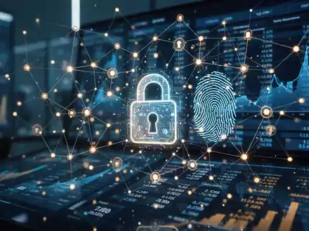 Abstrakte Darstellung digitaler Sicherheit und biometrischer Datenströme in einer modernen Finanzinfrastruktur. - Foto: über boerse-global.de