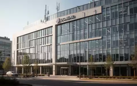 Modernes Bürogebäude eines Telekommunikationsunternehmens bei Tageslicht. - Foto: über boerse-global.de