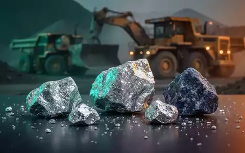 Rohe Lithium-Mineralproben auf einem dunklen, industriellen Untergrund. - Foto: über boerse-global.de