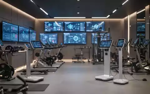 Modernes Fitnessstudio mit digitaler Ausstattung und hochwertiger Einrichtung in einem professionellen Umfeld. - Foto: über boerse-global.de