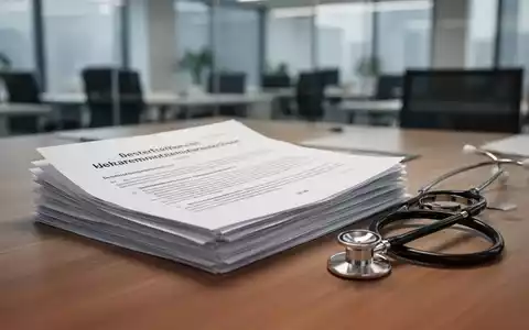 Ein Stethoskop liegt auf juristischen Dokumenten auf einem Schreibtisch, symbolisch fĂŒr die Gesundheitsreform. - Foto: ĂŒber boerse-global.de