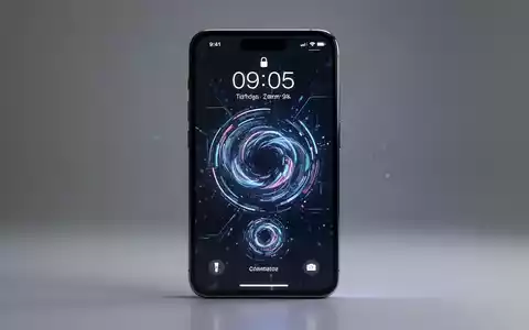 Ein modernes Smartphone mit einem individuell anpassbaren Sperrbildschirm und abstrakten Uhrendesign-Elementen. - Foto: über boerse-global.de