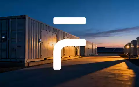 Industrielle Batteriespeicher in einer modernen Energieanlage bei Dämmerung. - Foto: über boerse-global.de