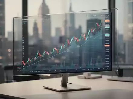 Digitaler Aktienchart mit steigender Kurstendenz auf einem Monitor in einem modernen Büro. - Foto: über boerse-global.de