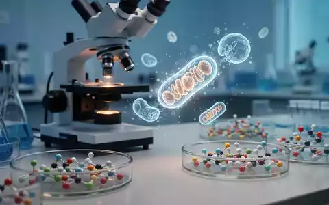 Wissenschaftliche Darstellung molekularer Strukturen und mitochondrialer Prozesse in einem modernen medizinischen Labor. - Foto: über boerse-global.de