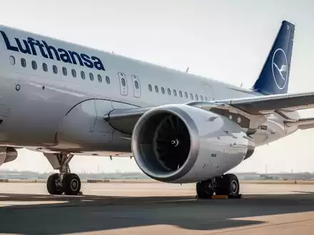 Ein Lufthansa-Passagierflugzeug auf einem sonnigen Rollfeld, symbolisch für operativen Flugbetrieb und Stabilität. - Foto: über boerse-global.de