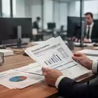 Ein Schreibtisch mit Rentenunterlagen und Finanzdiagrammen in einem modernen Büro. - Foto: über boerse-global.de