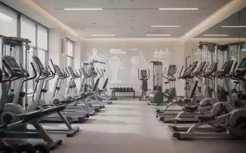Modernes Fitnessstudio mit hochwertigen Trainingsgeräten in einer professionellen, hellen und sauberen Umgebung. - Foto: über boerse-global.de