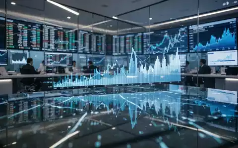 Abstrakte Finanzgrafiken und Datenströme auf einem modernen Bildschirm in einem professionellen Handelsraum. - Foto: über boerse-global.de