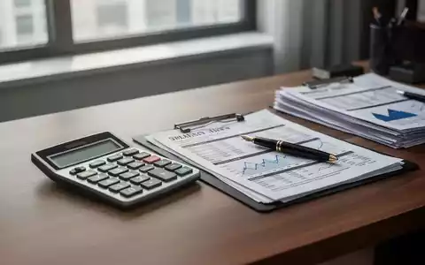 Ein Schreibtisch mit Taschenrechner, Stift und Finanzunterlagen als Symbol für die Rentenberechnung. - Foto: über boerse-global.de