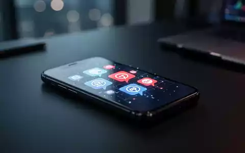 Smartphone auf einem Schreibtisch mit digitalen Benachrichtigungssymbolen als Symbol für Kinderschutz und Regulierung. - Foto: über boerse-global.de