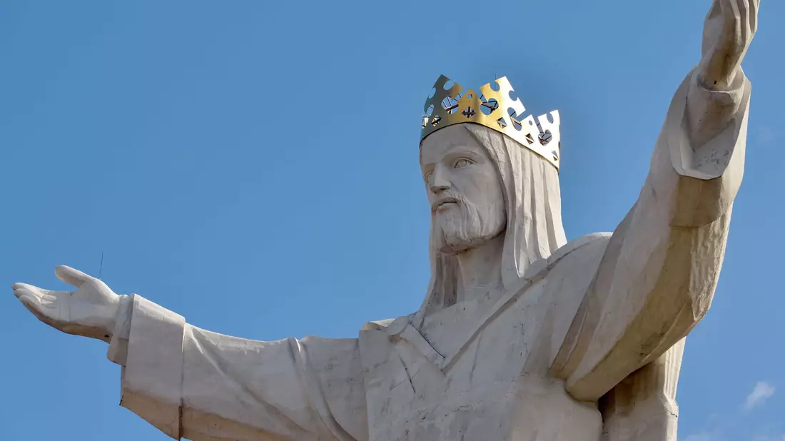 Die Christus-Figur in Swiebodzin steht 70 Kilometer von der deutsch-polnischen Grenze entfernt. (Archivbild) - Bild: Patrick Pleul/dpa-Zentralbild/dpa