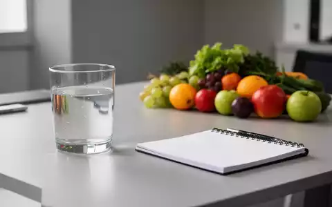 Ein moderner, aufgeräumter Arbeitsplatz mit frischem Obst und einem Glas Wasser als Symbol für Nährstoffversorgung. - Foto: über boerse-global.de