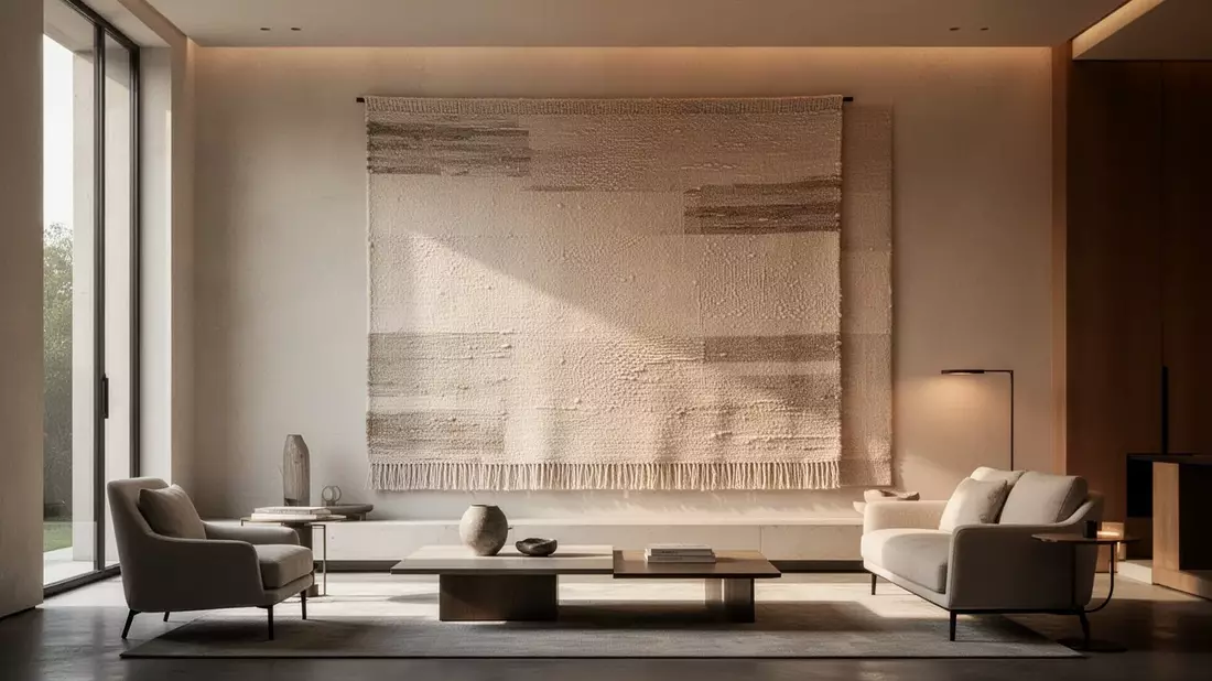 Wohntrend 2026: Textile Wandgestaltung erobert minimalistische Räume