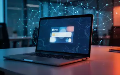 Ein Laptop-Bildschirm zeigt digitale Bezahldienste in einer modernen, sicherheitsorientierten Büroumgebung. - Foto: über boerse-global.de