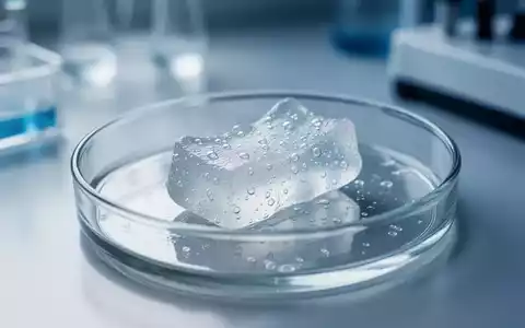 Ein biotechnologisch hergestellter Kaugummi in einer Petrischale im medizinischen Labor zur Untersuchung viraler Proteine. - Foto: über boerse-global.de