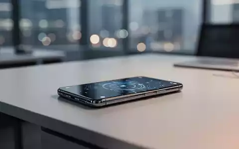 Ein High-End-Smartphone auf einem modernen Büroschreibtisch, Symbol für neueste Mobiltechnologie und Marktvorbereitungen. - Foto: über boerse-global.de