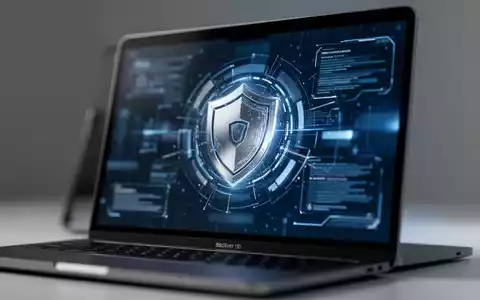 Nahaufnahme eines MacBook-Bildschirms, der digitale Sicherheit und Systemupdates darstellt. - Foto: über boerse-global.de