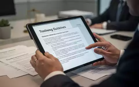 Eine Person prüft Unterlagen zur betrieblichen Weiterbildung in einem modernen Büro. - Foto: über boerse-global.de