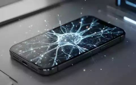 Ein Smartphone-Bildschirm zeigt eine leuchtende KI-Schnittstelle, die den Übergang zu generativer künstlicher Intelligenz symbolisiert. - Foto: über boerse-global.de
