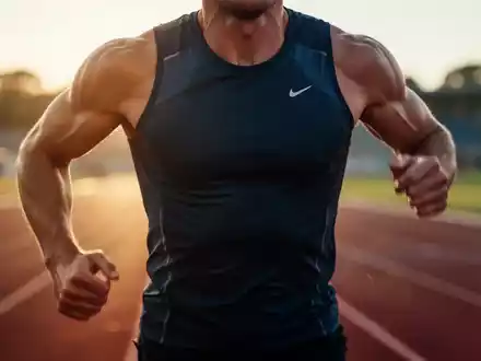 Nahaufnahme eines Läufers während des Trainings bei Sonnenlicht zur Illustration der kardialen Belastung beim Ausdauersport. - Foto: über boerse-global.de
