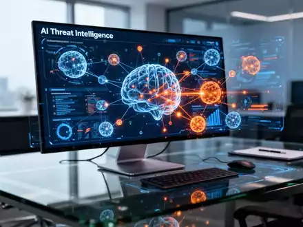 Digitales High-Tech-Dashboard mit vernetzten Datenknoten und Sicherheitsanalysen. - Foto: über boerse-global.de
