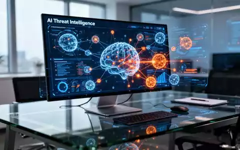 Digitales High-Tech-Dashboard mit vernetzten Datenknoten und Sicherheitsanalysen. - Foto: über boerse-global.de