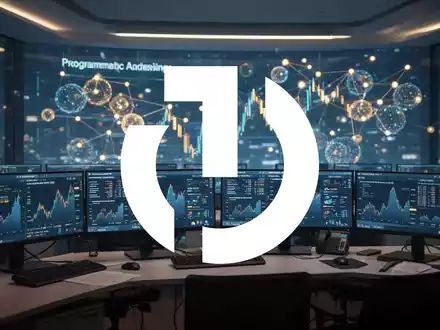 Abstrakte Darstellung von digitaler Werbetechnologie und Marktvolatilität in einem modernen Kontrollraum. - Foto: über boerse-global.de