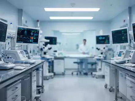 Modernes, steriles Krankenhauslabor mit medizinischer High-Tech-Ausstattung und professioneller Beleuchtung. - Foto: über boerse-global.de
