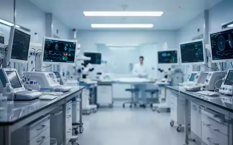 Modernes, steriles Krankenhauslabor mit medizinischer High-Tech-Ausstattung und professioneller Beleuchtung. - Foto: über boerse-global.de
