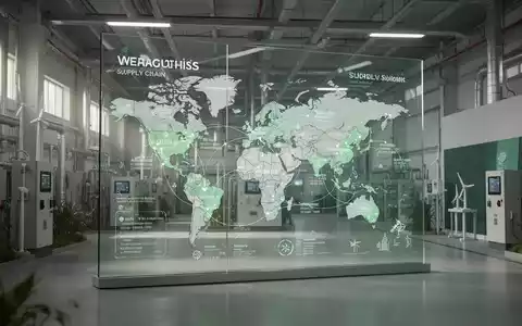 Moderne Industrieanlage mit digitaler Lieferketten-Visualisierung zur Darstellung von ESG-Nachhaltigkeitskriterien. - Foto: über boerse-global.de