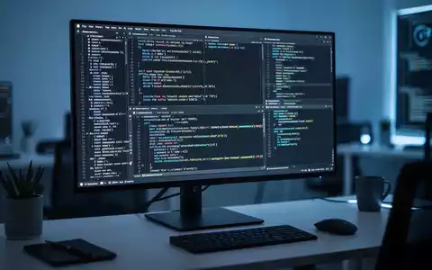 Nahaufnahme eines Computermonitors mit mehreren Terminal-Fenstern und Code. - Foto: über boerse-global.de