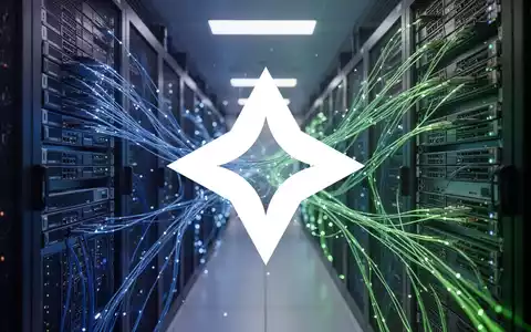 Modernes Rechenzentrum mit leuchtenden Glasfaserkabeln als Symbol für künstliche Intelligenz und technologische Infrastruktur. - Foto: über boerse-global.de