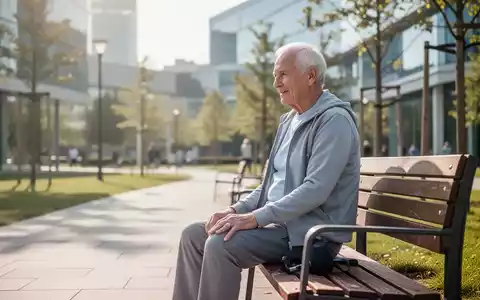 Eine ältere Person beim Ausruhen in einem sonnigen Park, symbolisch für gesundes Altern und körperliche Vitalität. - Foto: über boerse-global.de