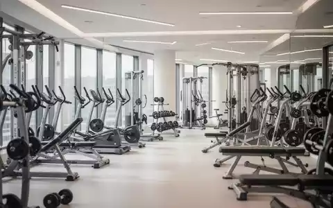 Modernes Fitnessstudio mit hochwertigen Trainingsgeräten in einer hellen, professionellen Atmosphäre. - Foto: über boerse-global.de