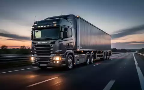 Ein moderner LKW auf einer Autobahn bei Dämmerung als Symbol für Logistik und Güterverkehr. - Foto: über boerse-global.de