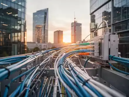Glasfaserkabel in einer modernen deutschen Stadt, die den Ausbau der digitalen Infrastruktur repräsentieren. - Foto: über boerse-global.de