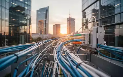 Glasfaserkabel in einer modernen deutschen Stadt, die den Ausbau der digitalen Infrastruktur repräsentieren. - Foto: über boerse-global.de