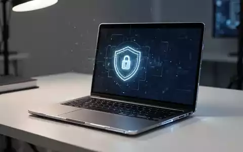 Modernes Laptop auf einem Schreibtisch, das Windows 11-Laufwerksverschlüsselung und Systemsicherheit darstellt. - Foto: über boerse-global.de