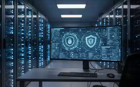 Modernes Rechenzentrum mit leuchtenden Server-Racks als Symbol für IT-Sicherheit und den Schutz lokaler Netzwerke. - Foto: über boerse-global.de