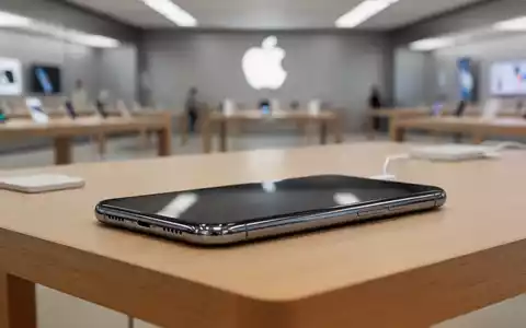 Ein modernes Smartphone auf einem sauberen Schreibtisch, das die Inzahlungnahmebewertungen von Apple-Geräten darstellt. - Foto: über boerse-global.de